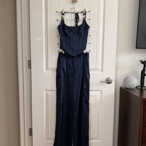 Elegant Navy Blue Women's Dress